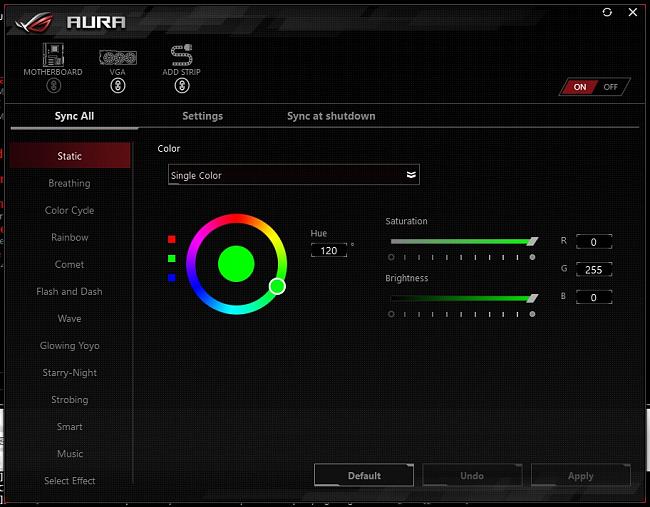 ASUS Aura Sync DDR5 RAM