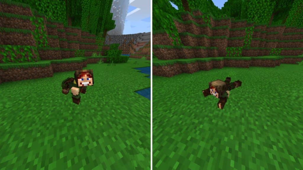 Best MInecraft PE Mods - More Body Actions