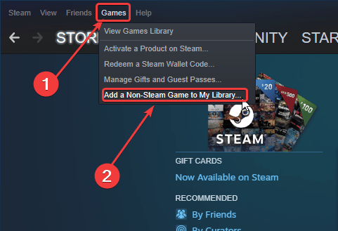 You can add different applications to Steam library and use its various features