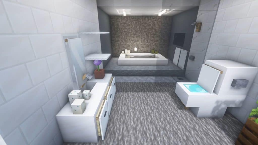 Minecraft Interior Design Idea - Bathroom