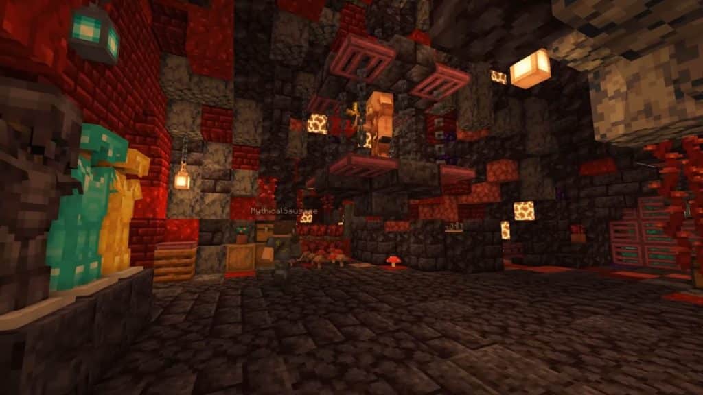 nether builds Minecraft - Nether Cave Base