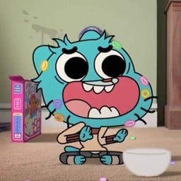 Gumball being on a sugar high matching PFP