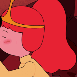 Princess Bubblegum kissing Marceline