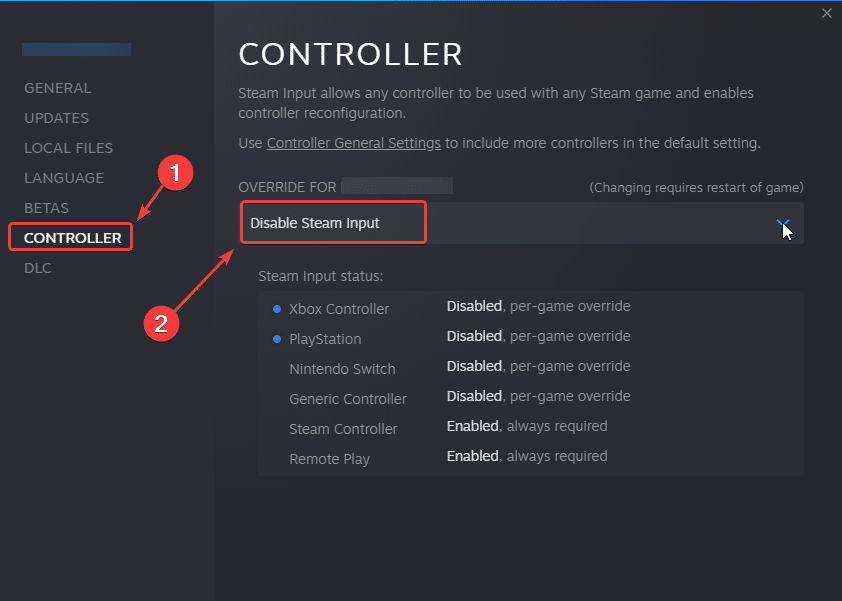 Disabling Steam Input fixes the God of War Controller Button Prompts issue