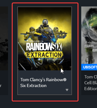 Rainbow Six Extraction showing up in your Ubisoft Connect library