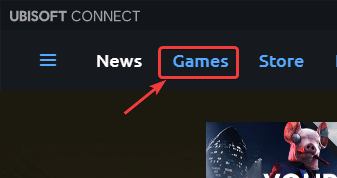Games library in Ubisoft Connect