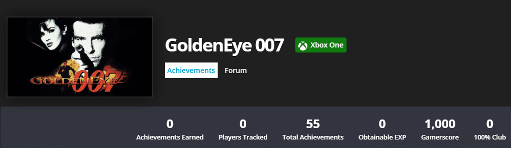 GoldenEye 007 remastered Achievements are public on Xbox