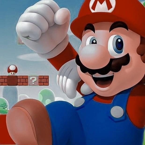 Mario jumping with Luigi matching PFP