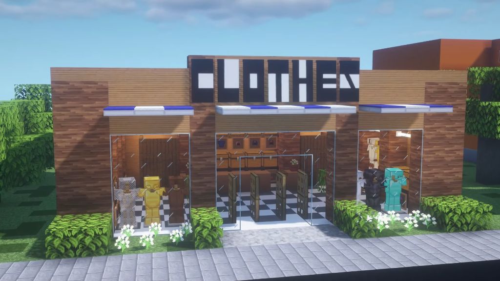 Magasin de vêtements Minecraft