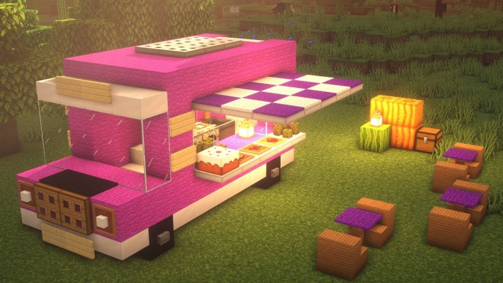 Idée de construction d'un Food Truck dans Minecraft