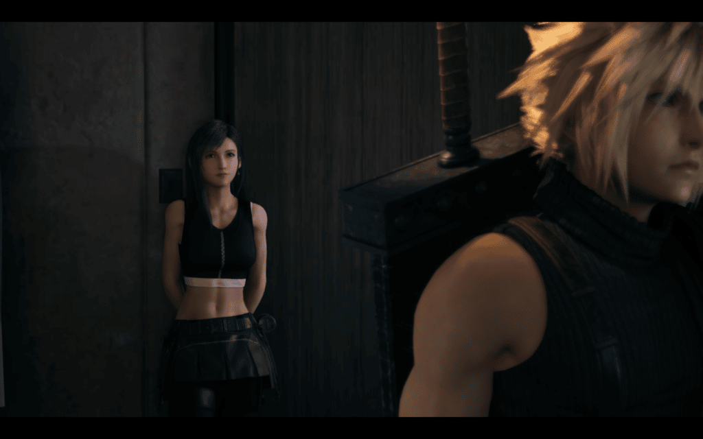 This is how Tifa looks like after the Final Fantasy 7 Remake Tifa Advent Children Outfit Mod has been installed