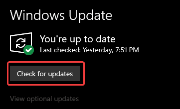 Updating your Windows ensures that various system applications are on the latest version. This can potentially fix the God of War crash at launch issue as well.