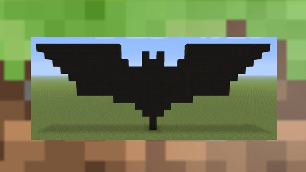 Batman Pixel Art Minecraft Design How to Build Black Wool 1.18