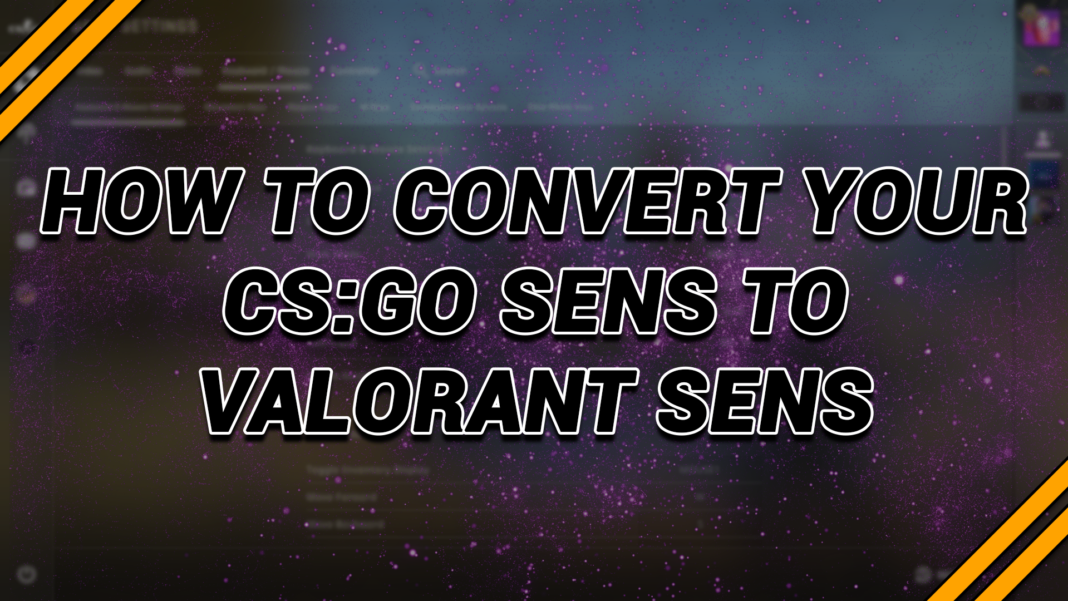 How to Convert your CSGO sens to Valorant Sens