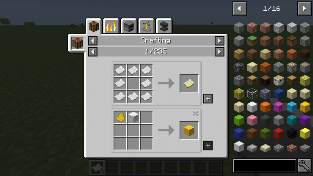 Best Minecraft Uitlity Mod 1.18 JEI Just Enough Items Essential