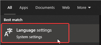 Language Settings allow you to adjust settings for Window's default language