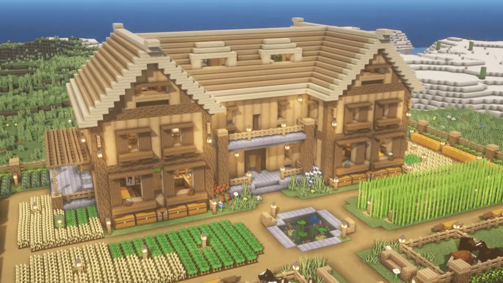 Multiplayer Minecraft Mansion Two Players Server How to Build Base Design