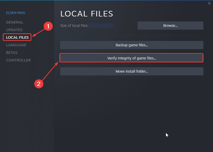 Verifying game files will most likely fix the Elden Ring crash at launch issue