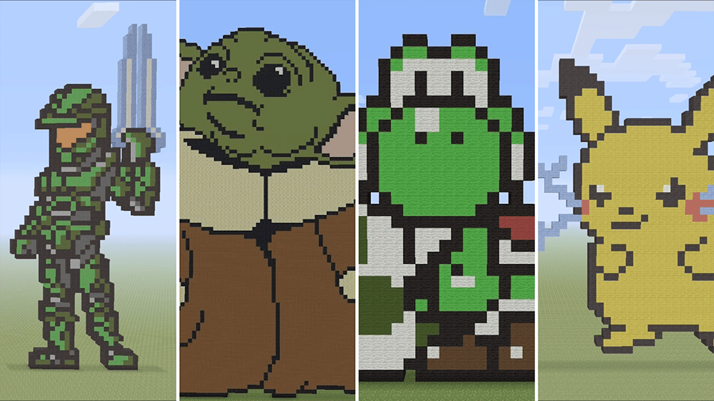 pixel art minecraft pokemon trainers