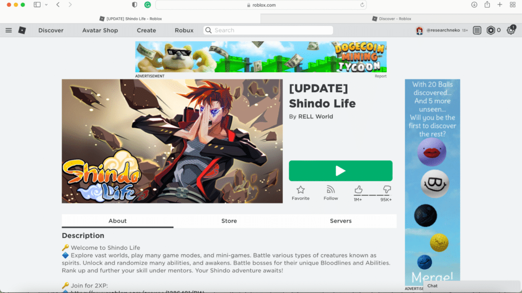 Screenshot of Shindo Life Preview