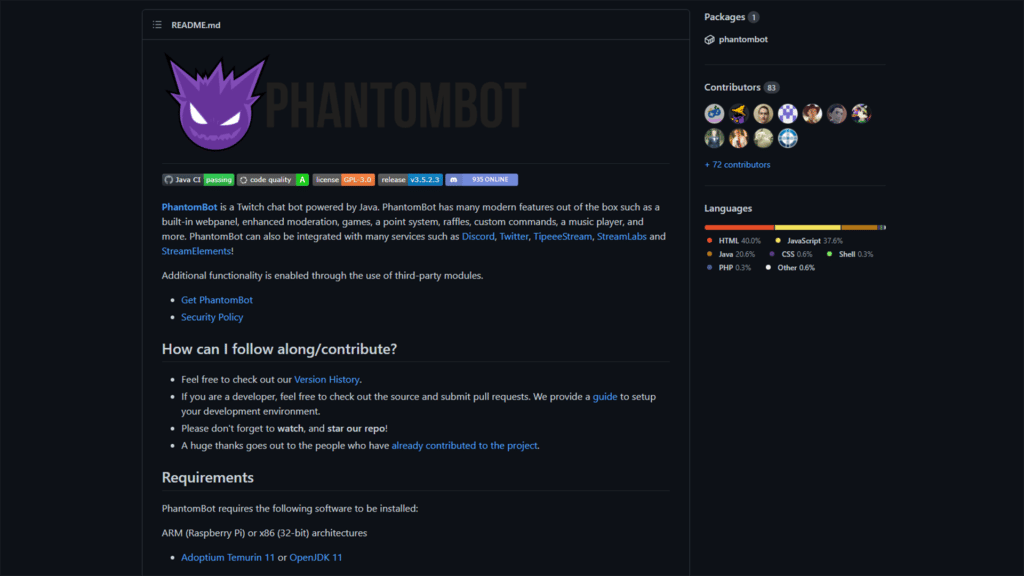 Phamtombot GitHub Repository