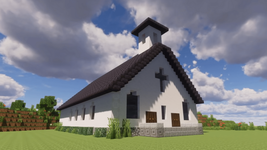 Църковен дизайн Как да изградим за Minecraft 1.18.2 Creative