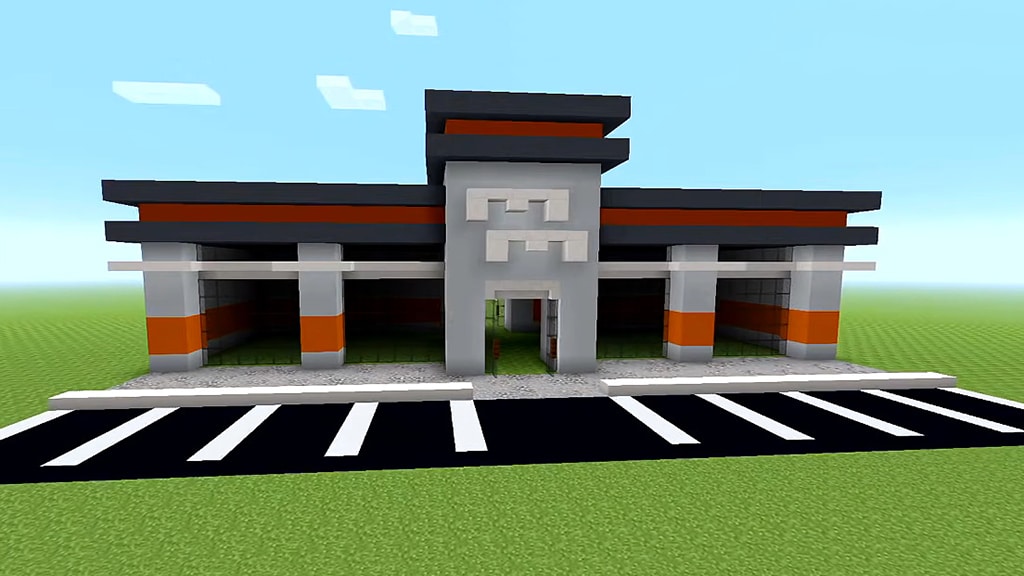 Minecraft Minimarket Building Idea City Tutorial