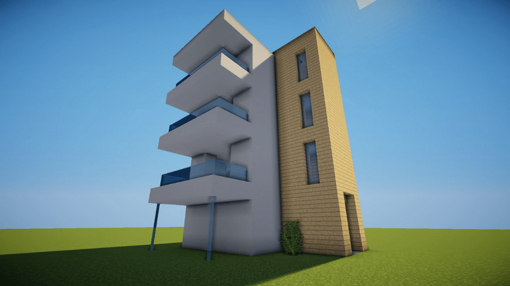 Modern Building Hotel Minecraft 1.18 Видео урок