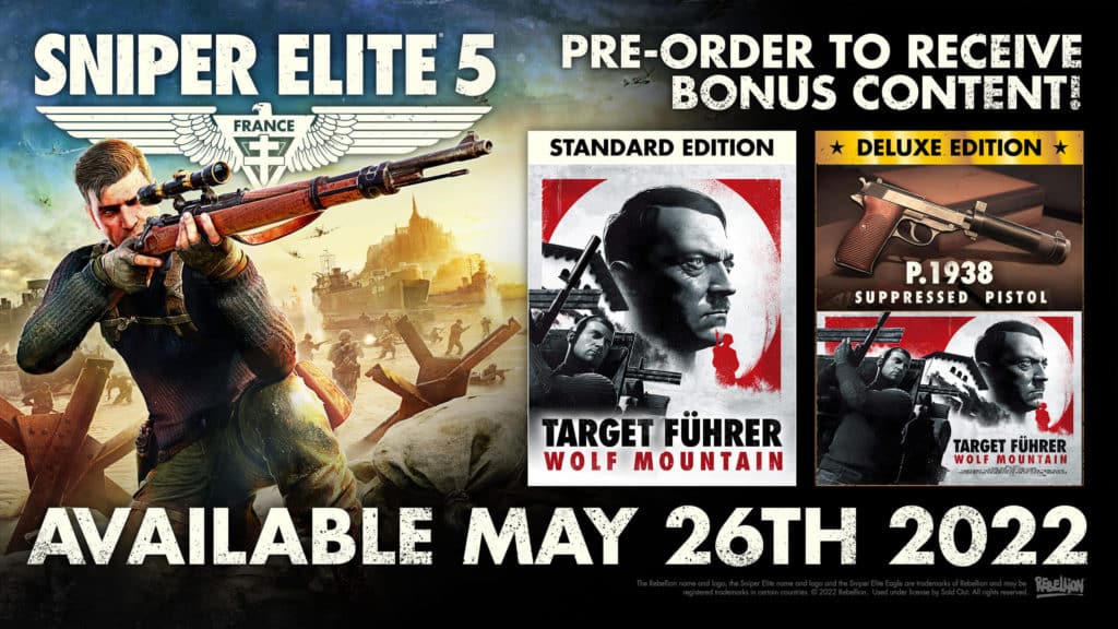 Banner featuring some details of the pre-order bonus content