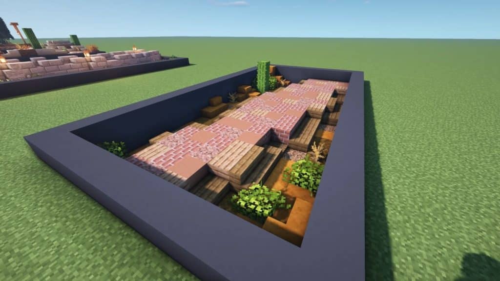 Minecraft Path Ideas - Mesa Biome Pathway