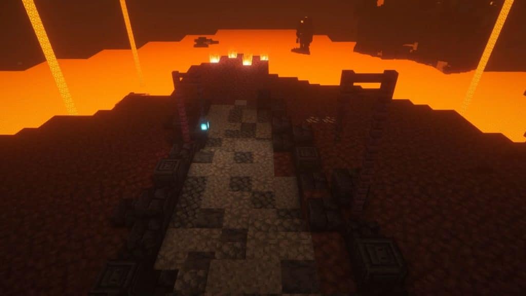 Minecraft Path Ideas - Nether Pathway
