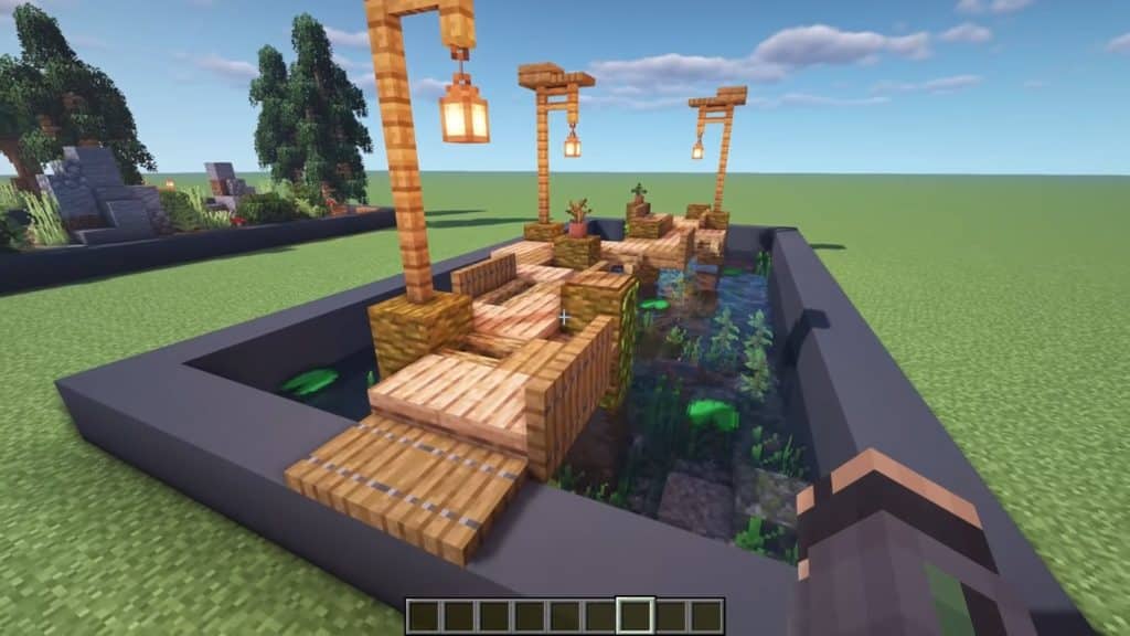 Minecraft Path Ideas - Swamp Biome Pathway