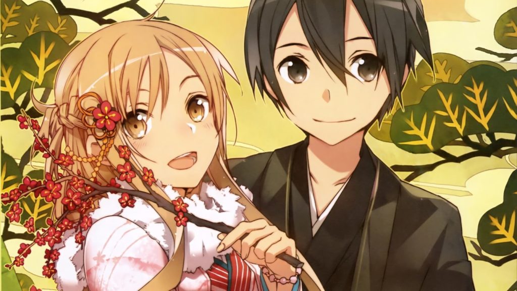 Yuuki Asuna and Kirito Kirigaya - Sword Art Online