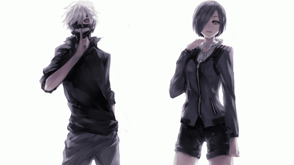 Touka Kirishima and Ken Kaneki - Tokyo Ghoul