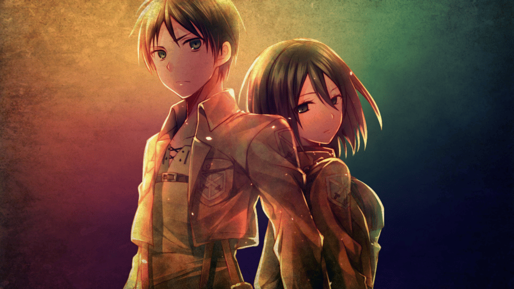 Eren Yeager and Mikasa Ackerman - Attack on Titan