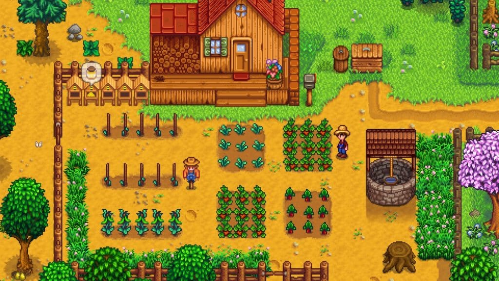 Stardew Valley, a game like Minecraft as far as mechanics are concerned