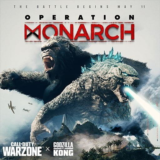 Call of Duty Warzone Operation Monarch featuring Godzilla and King Kong alternate 