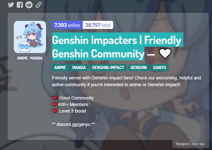 Best Genshin Impact Discord Servers