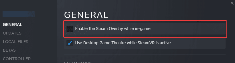 Disabling Steam Overlay in some Steam games can improve stability