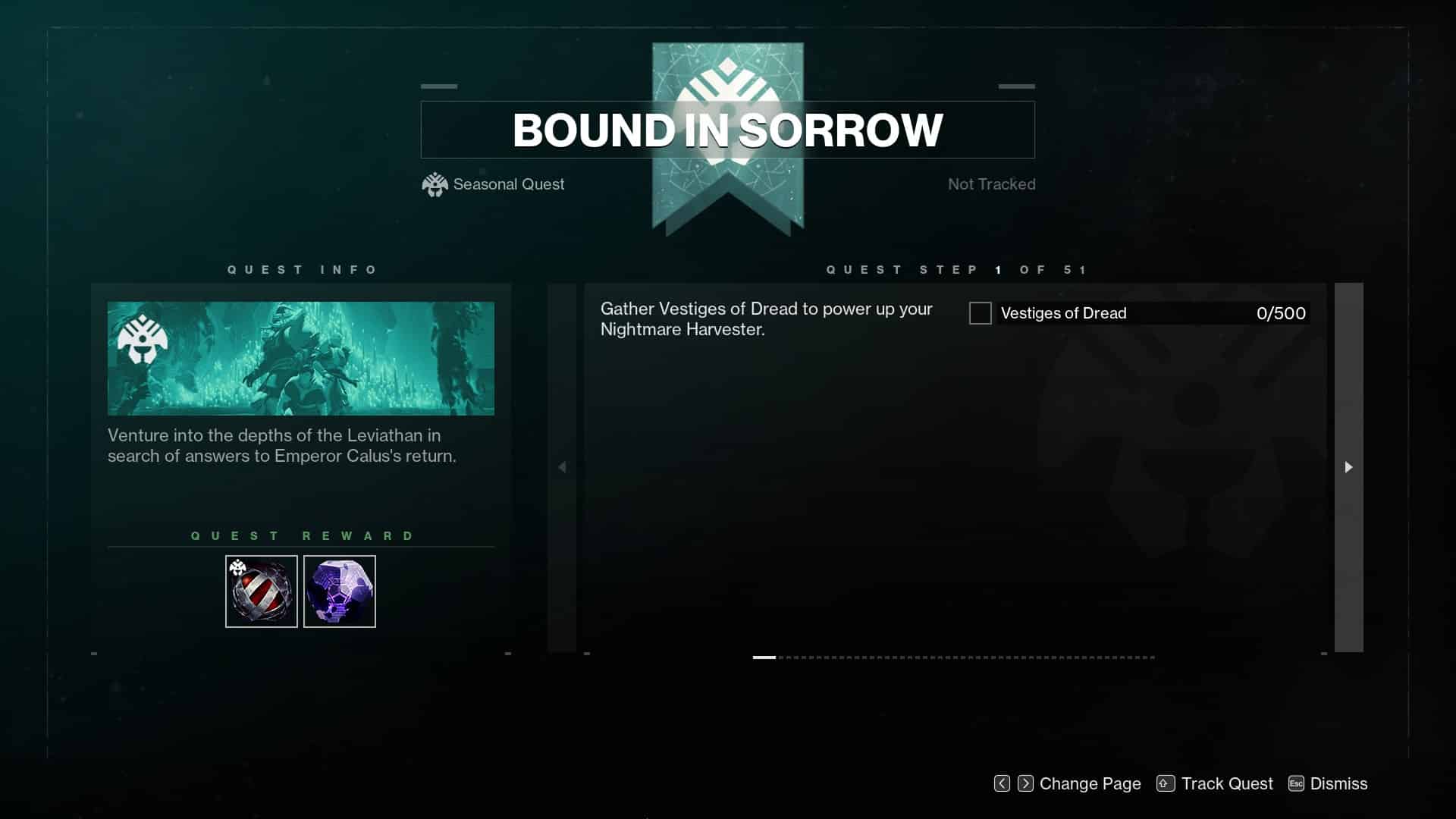 Destiny 2 Bound in Sorrow Quest Page