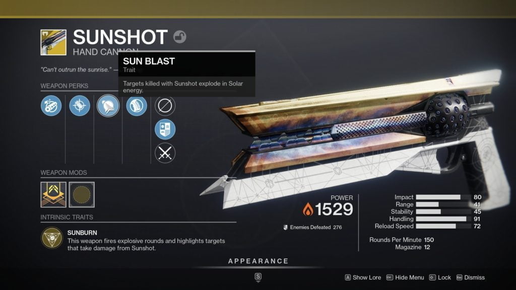 Destiny 2 Sunshot