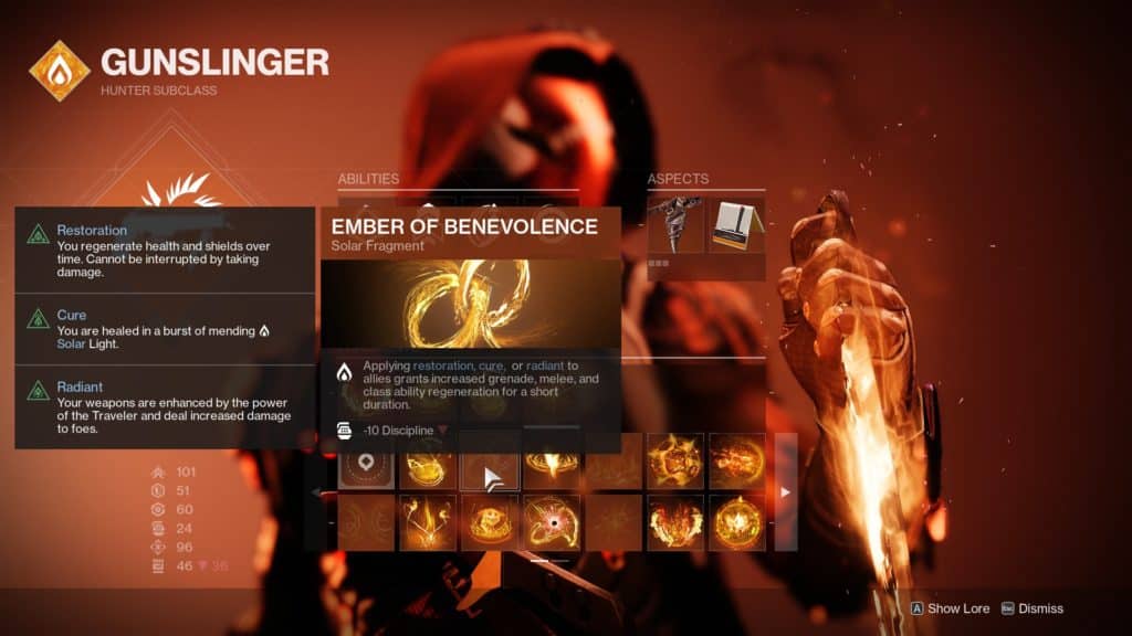 Ember of Benevolence Destiny 2 Solar Fragment