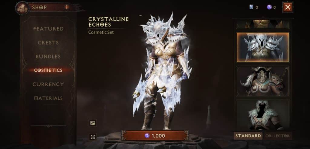 Diablo Immortal Cosmetics