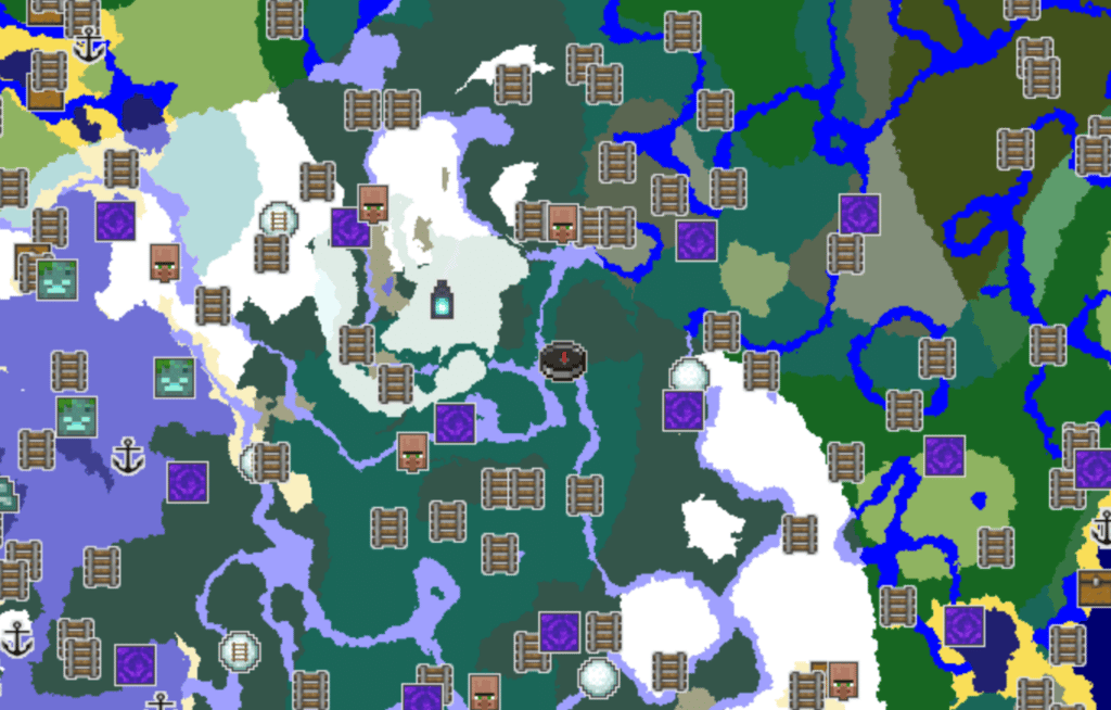 Карта Chunkbase — Minecraft 1.19 Seed 2339292533432166200