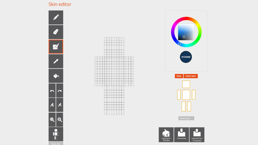Skindex Minecraft Skin Editor PC Browser Best Site