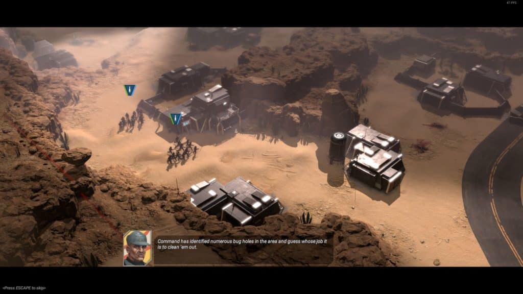 Starship Trooper: Terran Command has great visuals