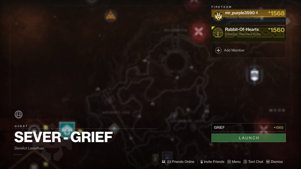 Destiny 2 Bound in Sorrow Sever - Grief
