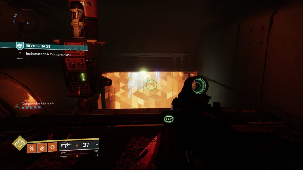 Destiny 2 Sever - Rage guide Immolation Hallway.