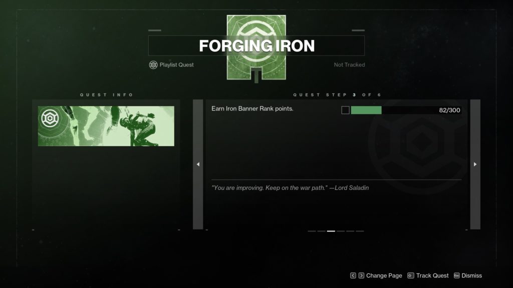 Forging Iron Destiny 2 quest step 3