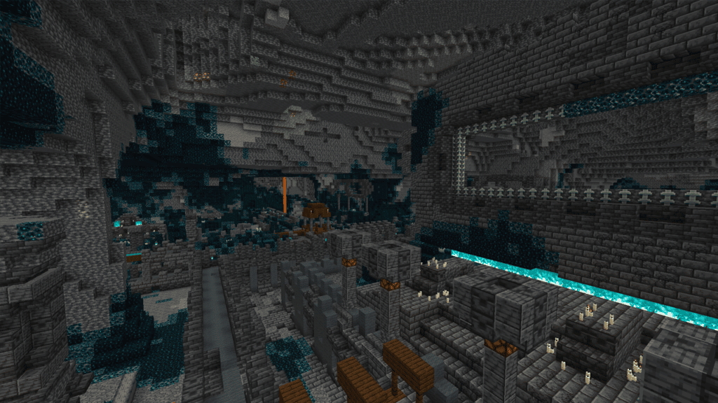 The centre structure of an ancient city in the deep dark biome